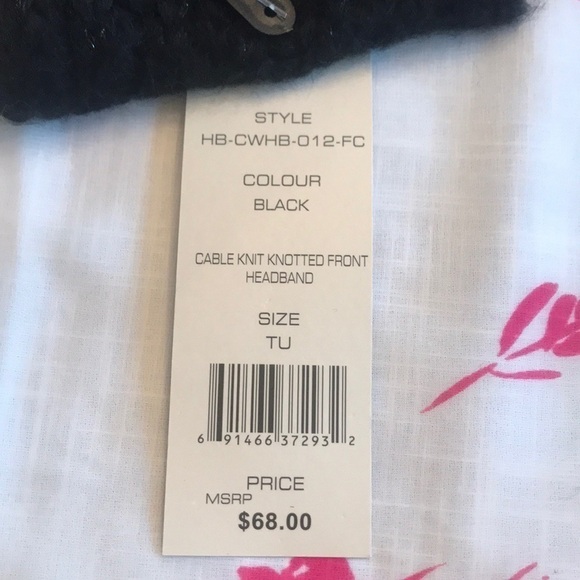 Brand New French Connection Knotted Front Headband - Picture 8 of 9